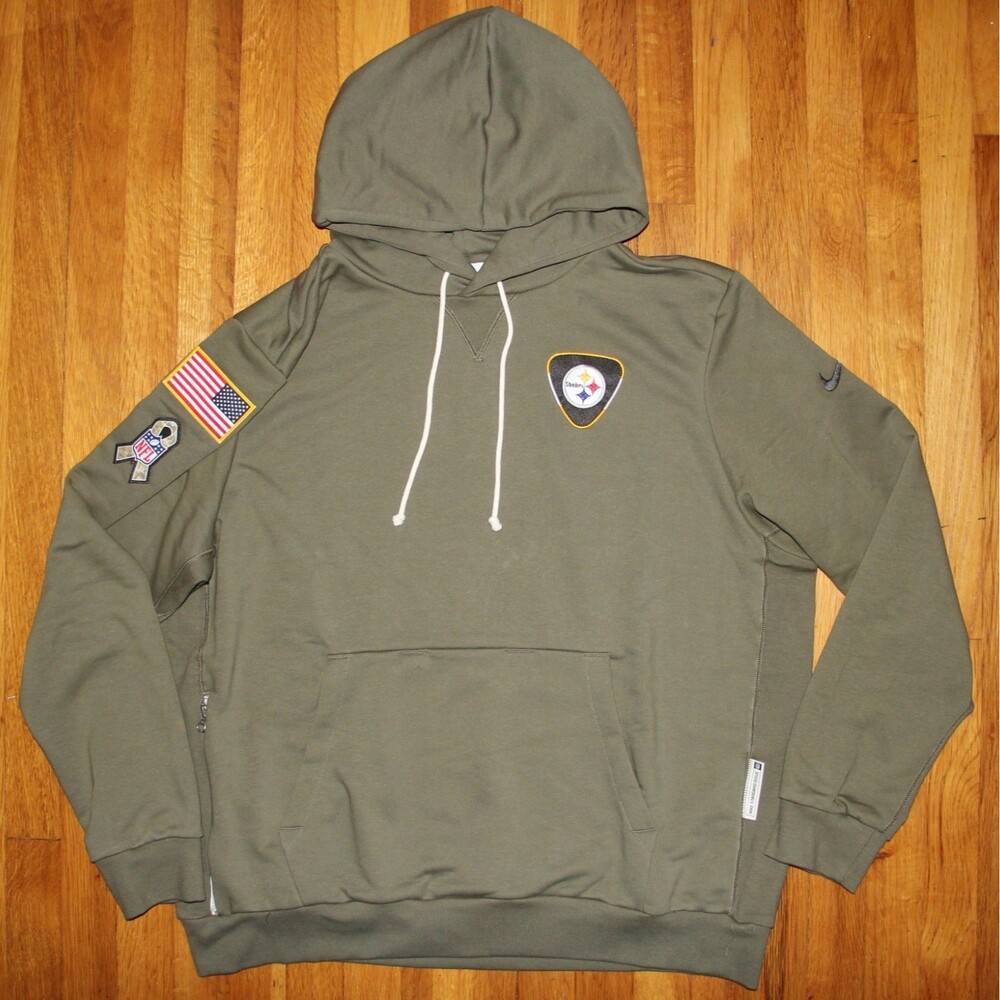Nike Pittsburgh Steelers 2025 Salute To Service Standard Issue Hoodie Mens L